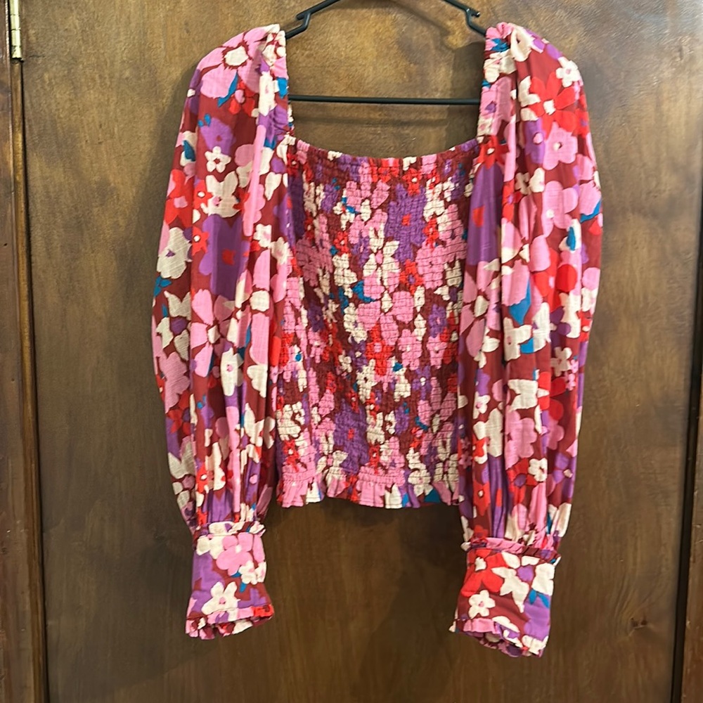 Free people floral long sleeve